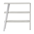 UrbanPro Contemporary 3 Shelf Bookshelf in White Ash
