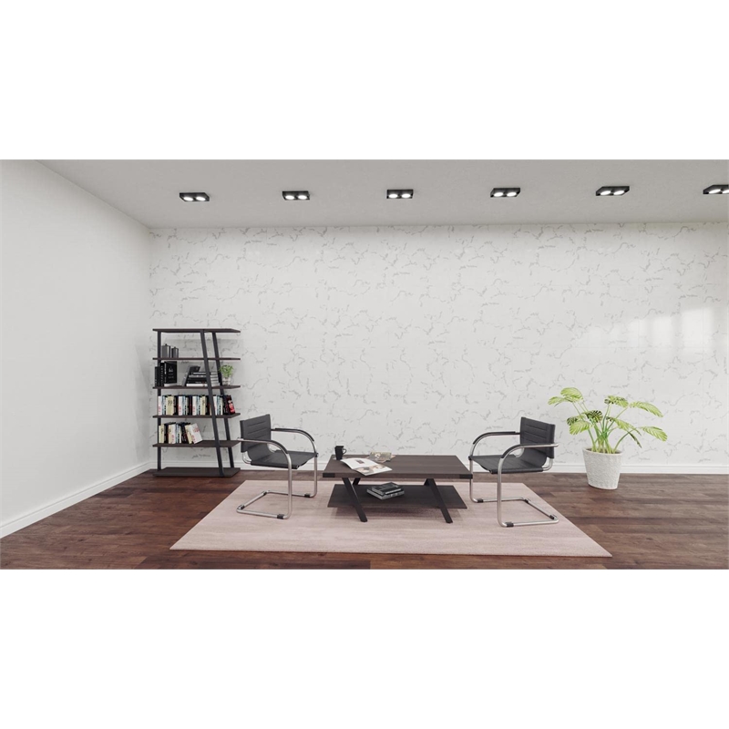 UrbanPro Contemporary 5 Shelf Bookshelf in Southern Tobacco