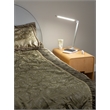 UrbanPro Modern LED Lamp with Wireless Charging Pad & USB Port in Silver