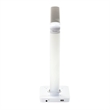 UrbanPro Modern LED Lamp with Wireless Charging Pad & USB Port in Silver