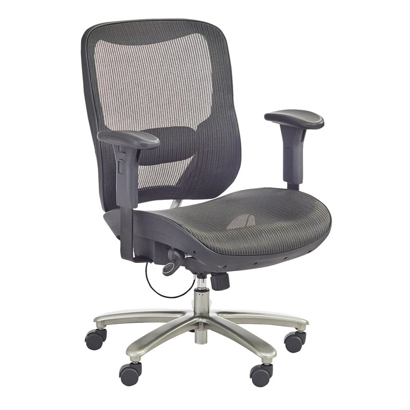 UrbanPro Mesh Black Task Chair Big & Tall Adjustable
