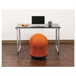 UrbanPro Steel Orange Ball Chair Round Swivel 17.5