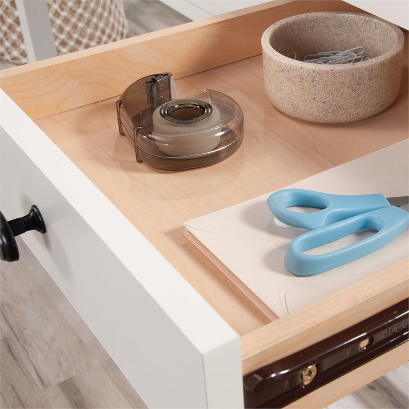 UrbanPro Farmhouse Engineered Wood Writing Desk in Soft White
