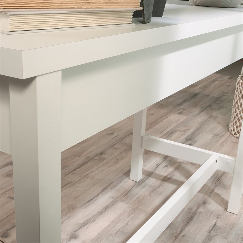 UrbanPro Farmhouse Engineered Wood Writing Desk in Soft White