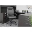 UrbanPro Modern Faux Leather Executive High Back Office Chair in Black