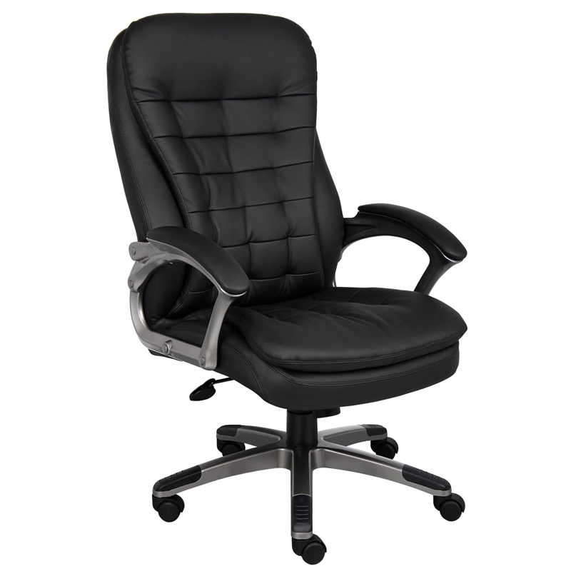 UrbanPro Executive High Back Pillow Top Office Chair in Black