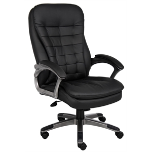 UrbanPro Executive High Back Pillow Top Office Chair in Black