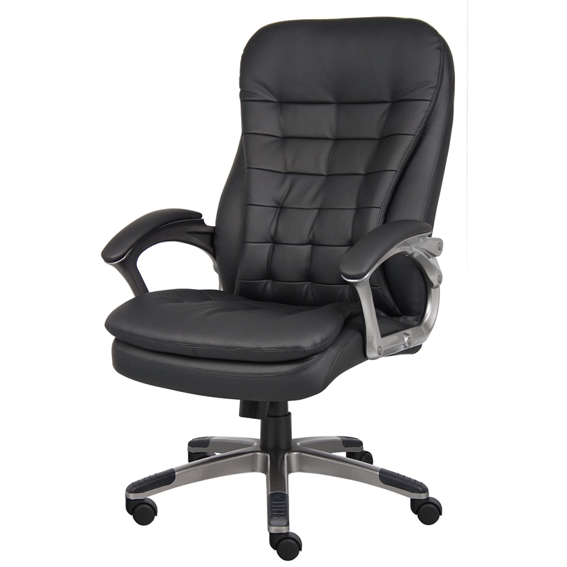 UrbanPro Executive High Back Pillow Top Office Chair in Black