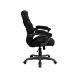 UrbanPro Contemporary Microfiber Upholstered High Back Office Chair in Black