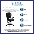 UrbanPro Mid Back Ergonomic Task Office Chair with Arms in Black