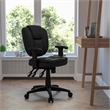 UrbanPro Mid Back Ergonomic Task Office Chair with Arms in Black