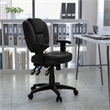 UrbanPro Mid Back Ergonomic Task Office Chair with Arms in Black