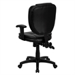 UrbanPro Mid Back Ergonomic Task Office Chair with Arms in Black