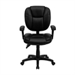 UrbanPro Mid Back Ergonomic Task Office Chair with Arms in Black