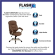 UrbanPro High Back Upholstered Office Chair in Brown