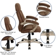 UrbanPro High Back Upholstered Office Chair in Brown