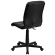 UrbanPro Modern Vinyl Quilted Mid Back Office Swivel Chair in Black