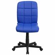 UrbanPro Mid Back Quilted Office Swivel Chair in Blue