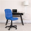 UrbanPro Mid Back Quilted Office Swivel Chair in Blue