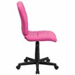 UrbanPro Mid Back Quilted Office Swivel Chair in Pink