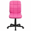 UrbanPro Mid Back Quilted Office Swivel Chair in Pink