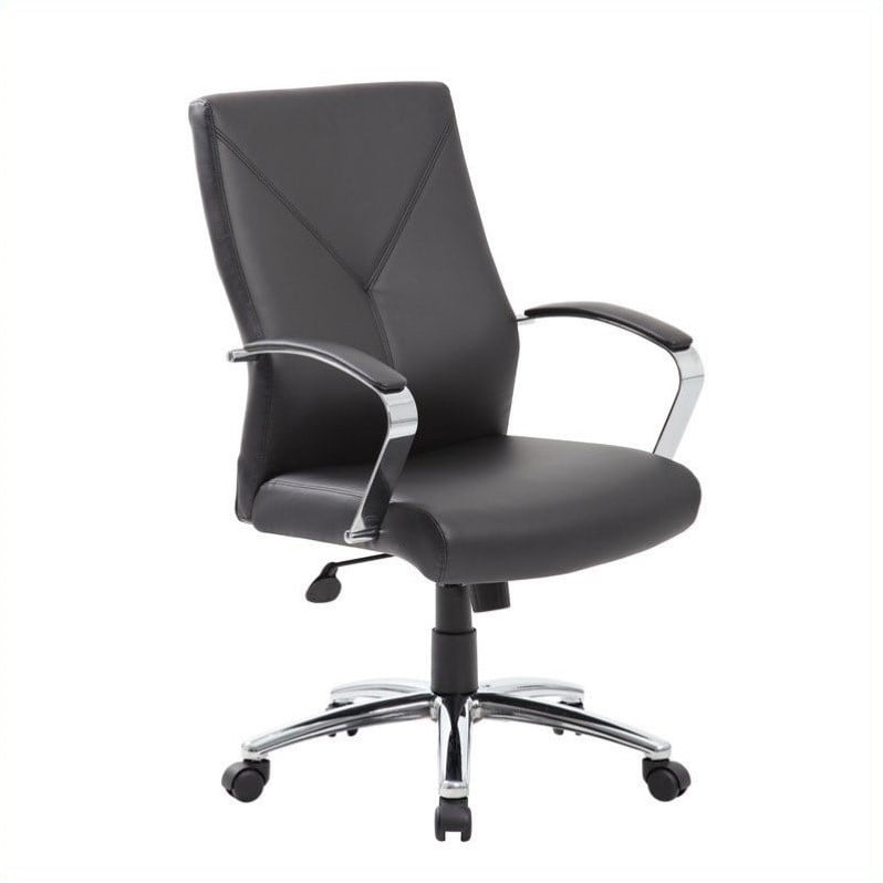 UrbanPro LeatherPlus Executive Office Chair in Black