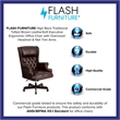 UrbanPro High Back Upholstered Executive Office Chair in Brown