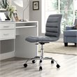 UrbanPro Modern Mid Back Armless Swivel Office Chair in Gray