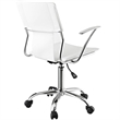 UrbanPro Modern Vinyl/Steel Adjustable Height Office Chair in White