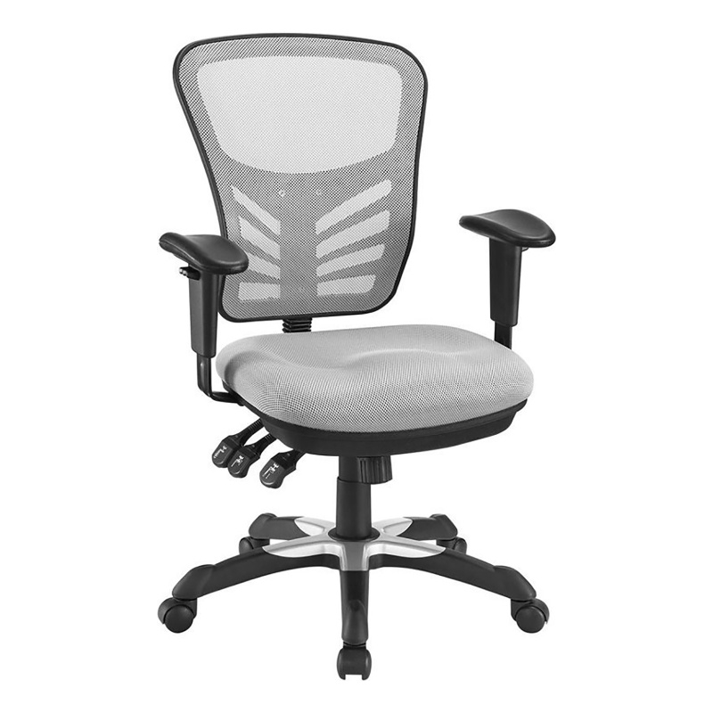 UrbanPro Modern Fabric/Sponge Adjustable Height Office Chair in Gray/Black