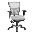 UrbanPro Modern Fabric/Sponge Adjustable Height Office Chair in Gray/Black