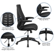 UrbanPro Transitional High Back Swivel Office Chair in Black