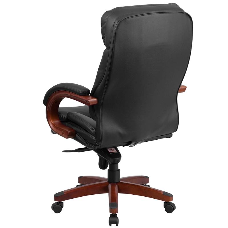 UrbanPro High Back Leather Swivel Office Chair in Black