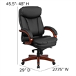 UrbanPro High Back Leather Swivel Office Chair in Black