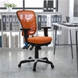 UrbanPro Contemporary Mid Back Mesh Swivel Office Chair in Orange