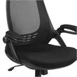 UrbanPro Mid Century High Back Mesh Swivel Office Chair in Black
