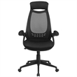 UrbanPro Mid Century High Back Mesh Swivel Office Chair in Black
