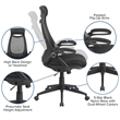 UrbanPro Mid Century High Back Mesh Swivel Office Chair in Black