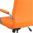 UrbanPro Modern Mid Back Vinyl Swivel Office Chair in Orange