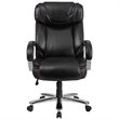UrbanPro Contemporary Big and Tall Leather Office Chair In Black