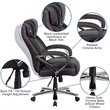 UrbanPro Contemporary Big and Tall Leather Office Chair In Black