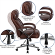 UrbanPro Contemporary Big and Tall Leather Office Chair In Brown