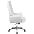 UrbanPro Traditional Leather High Back Swivel Executive Chair in White