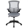 UrbanPro Contemporary Mid Back Mesh Office Swivel Chair in Dark Gray