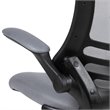 UrbanPro Contemporary Mid Back Mesh Office Swivel Chair in Dark Gray