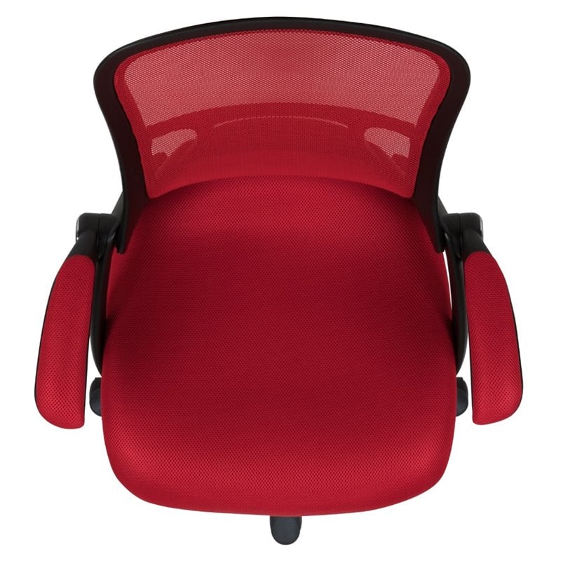 UrbanPro Contemporary High-Back Ergonomic Mesh Office Swivel Chair in Red
