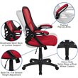 UrbanPro Contemporary High-Back Ergonomic Mesh Office Swivel Chair in Red