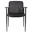 UrbanPro Mesh Guest Chair with Casters in Black