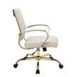 UrbanPro Modern Adjustable Leather Office Chair in Tan