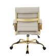 UrbanPro Modern Adjustable Leather Office Chair in Tan